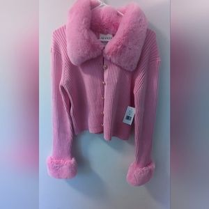 XL Pink Cardigan Jacket